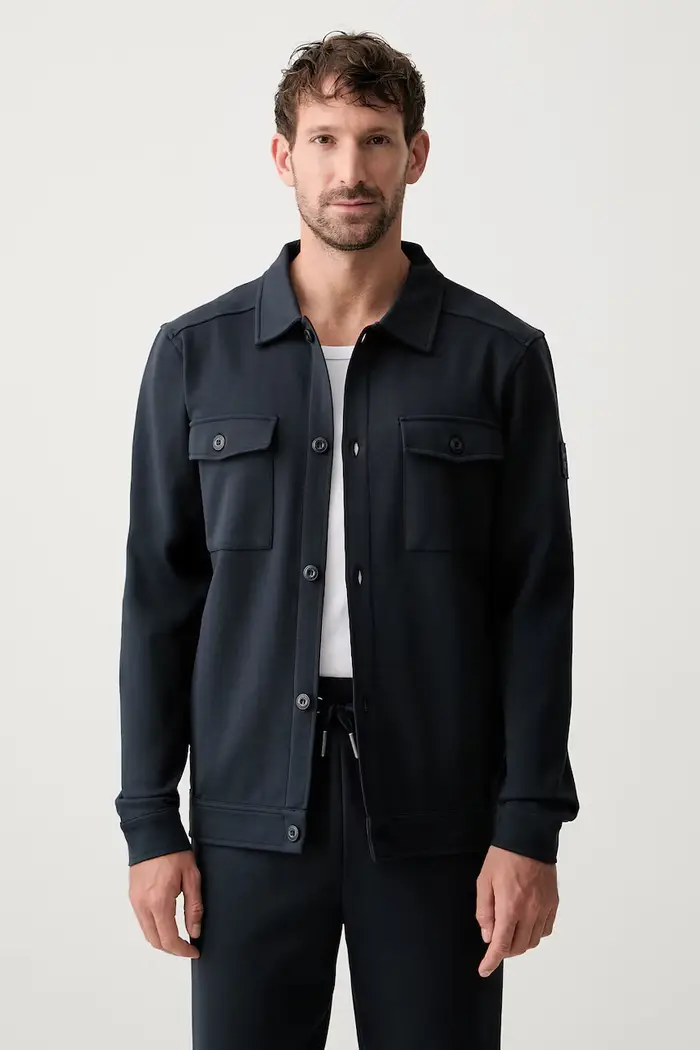 Joop! felpa con cerniera da uomo con cotone Blu navy