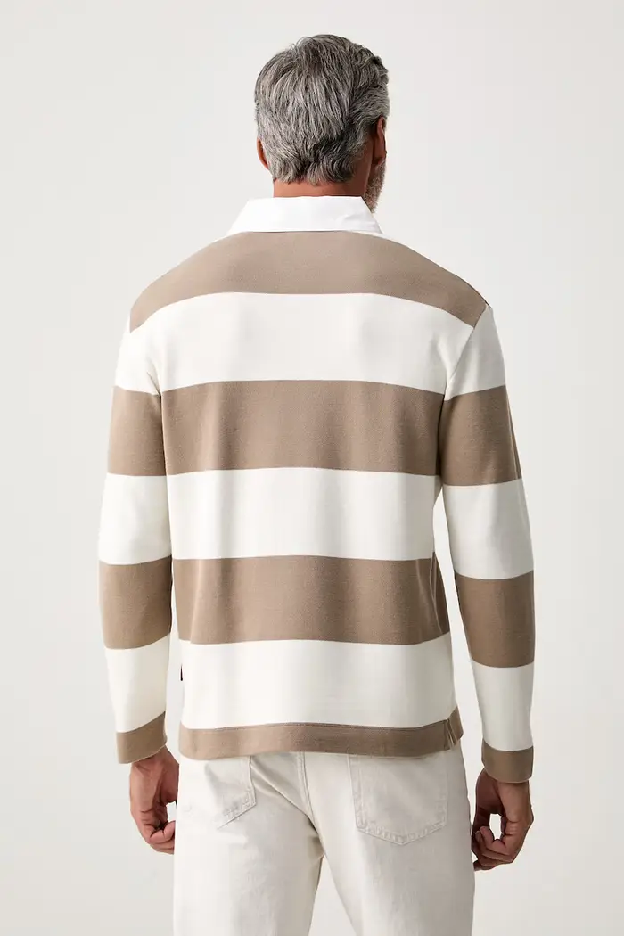 Joop! Maglietta a maniche lunghe da uomo in cotone Beige