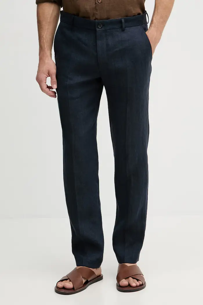 Joop! Pantaloni chinos da uomo in lino Blu navy