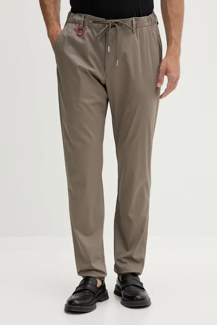Joop! pantaloni da uomo in cotone con elastan Marrone