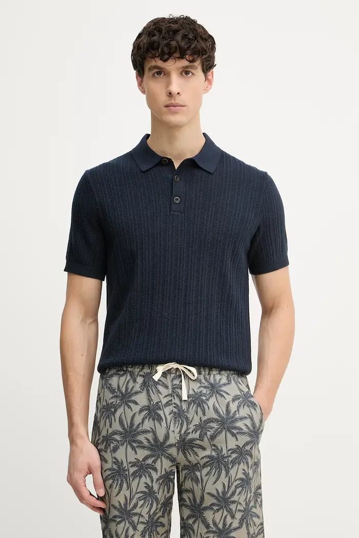 Joop! polo da uomo in cotone Blu navy