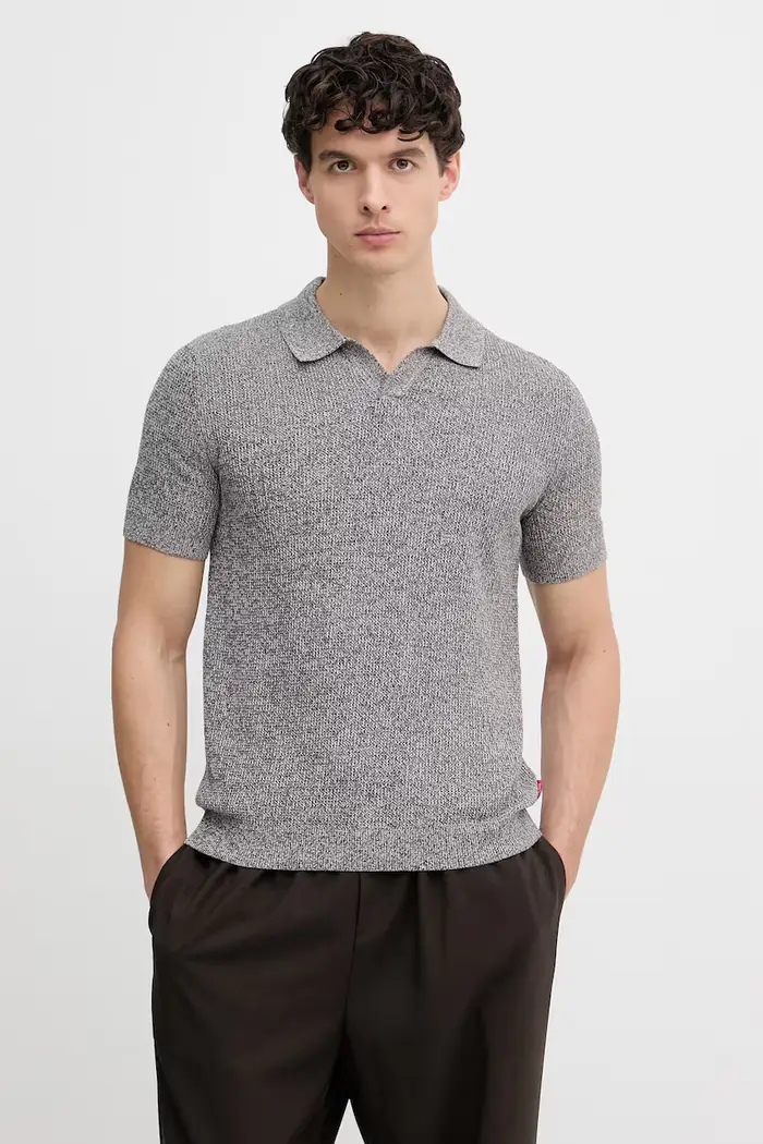 Joop! Polo maglione da uomo in cotone Grigio