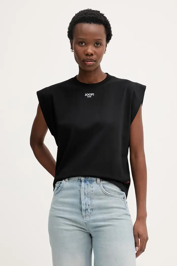 Joop! t-shirt da donna in cotone Nero