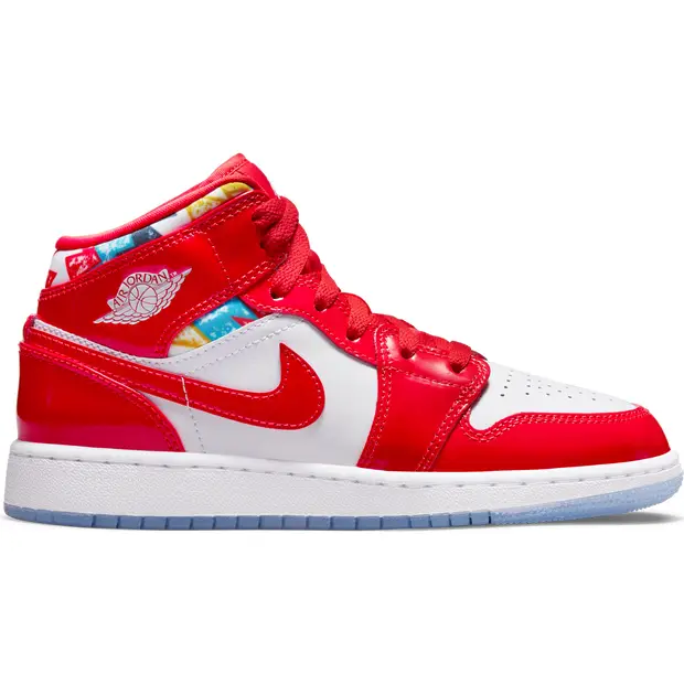 Jordan 1 Mid Bambini - Sneakers Rosso Red