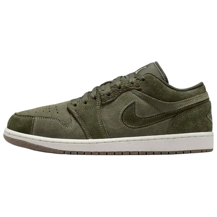 Air 1 SE Craft Vestibilità Comoda Scarpe da Basket Retro Basse Sneakers da Uomo Verdi FQ3055-300 43
