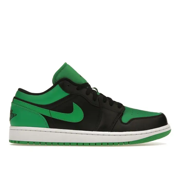 Air Jordan 1 Low Nero Lucky Verde Uomo Scarpe da ginnastica Bianche 553558-065 45 5