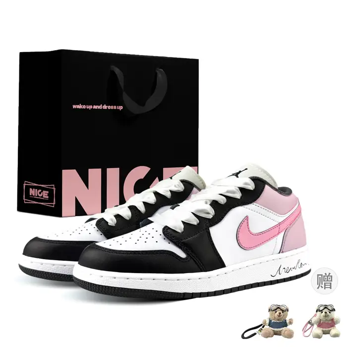 Air Jordan 1 Scarpe da Basket Vintage Donna Rosa Fiore di Ciliegio 553560-152(Team1053-BOX) 40