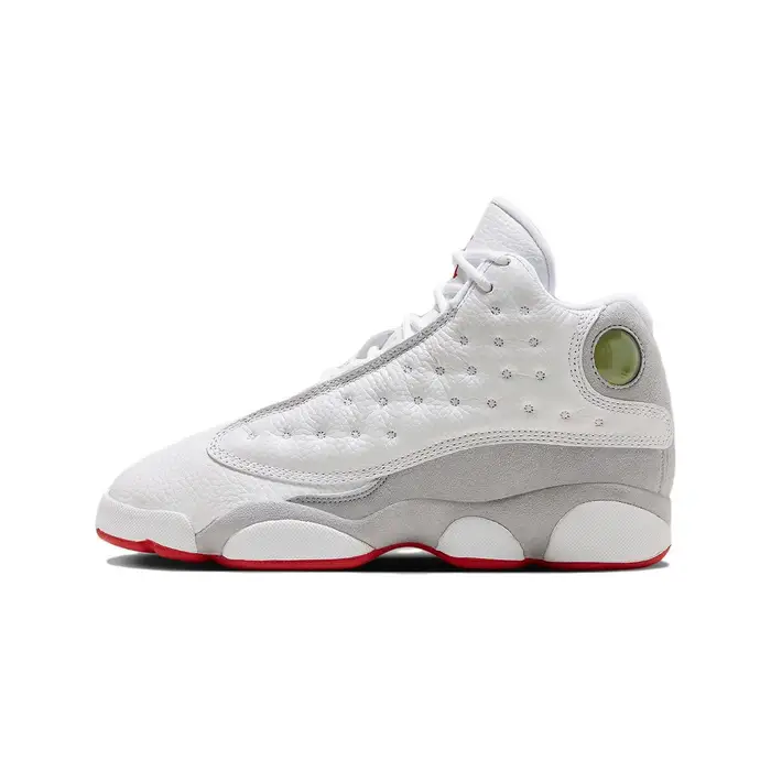 Air Jordan 13 Retro GS Bianco Grigio Lupo Scarpe da Ginnastica per Bambini Rosso Vero DJ3003-160 36 5