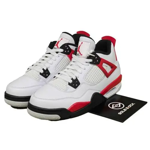 Air Jordan 4 Retro Low Red Cement 2023 GS 408452-161 EU 38 5 bianco