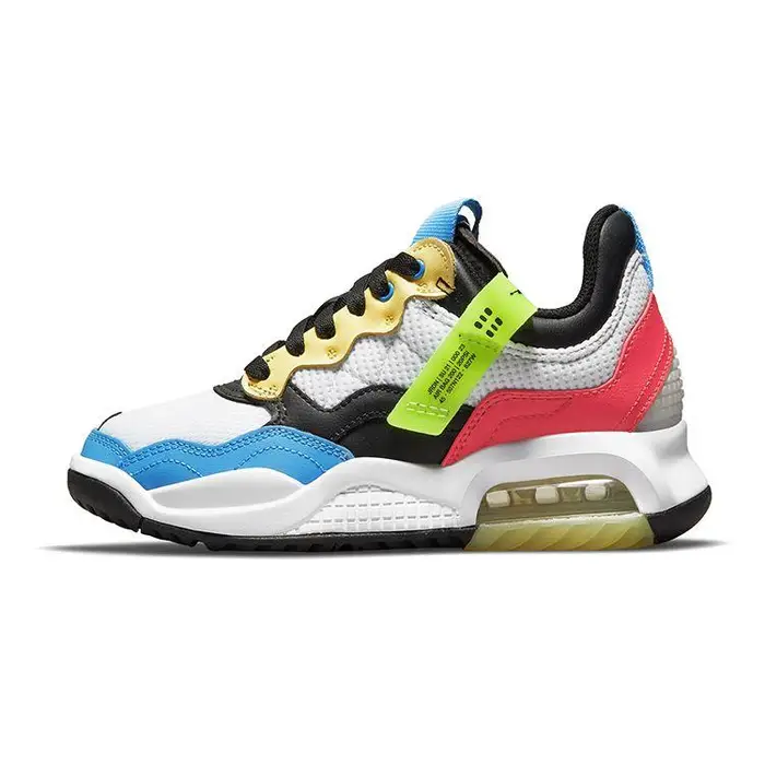 Air Jordan MA2 GS Bianco Costa Scarpe da Ginnastica Bambino Multicolor Rosso Light-Fusion Nero CW6594-110 40