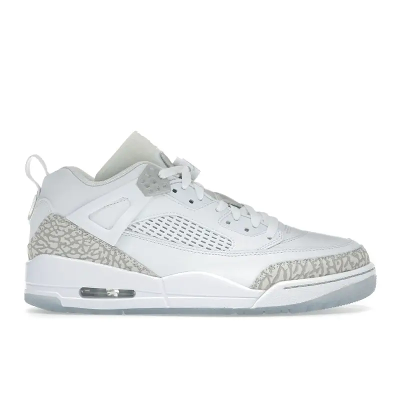 Jordan Air Spizike Low Bianco Grigio Neutro Scarpe da Ginnastica da Uomo Argento Metallizzato Azzurro FQ1759-103 45 5