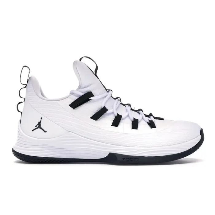 Air Jordan Ultra Fly 2 Low Scarpe da Ginnastica da Uomo Bianco Nero-Bianco AH8110-100 40