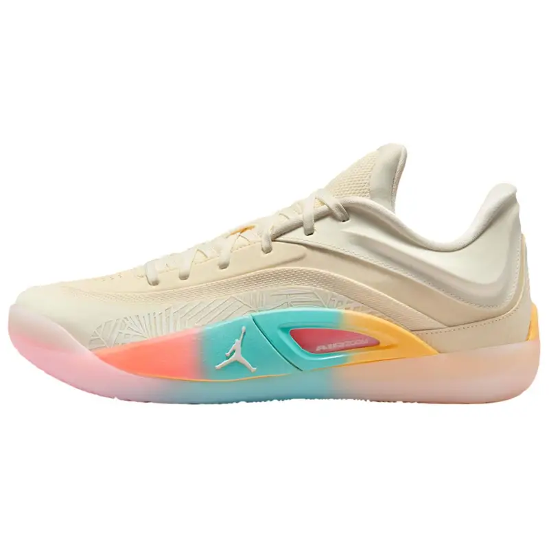 Jordan Air Zion 4 PF Low Country Scarpe da Ginnastica da Uomo Crema Latte di Cocco Vela FD0591-102