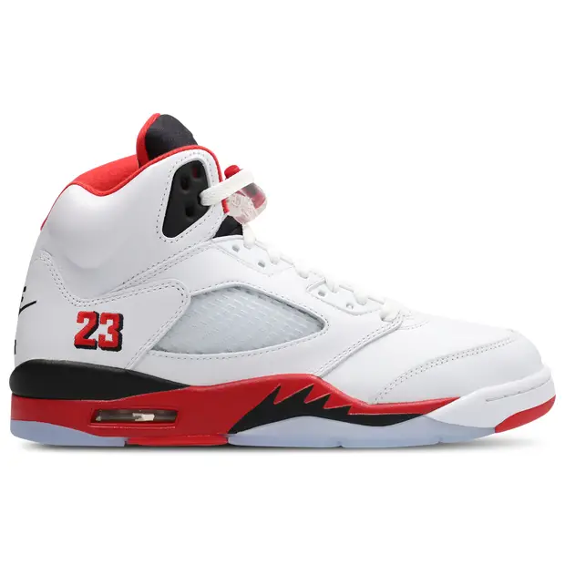 Aj5 Retro male Scarpe - Bianco - Pelle - Foot Locker White