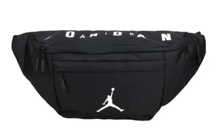 Borsa a tracolla in tessuto Jordan, Marsupio unisex nero ONESIZE