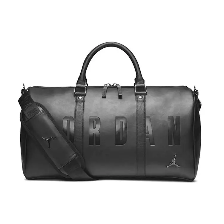 Jordan Borsa da Palestra Sportiva in PVC a Grande Capacità con Logo a Lettere, Borsa Tote da Basket, Borsa a Spalla/Crossbody da Viaggio