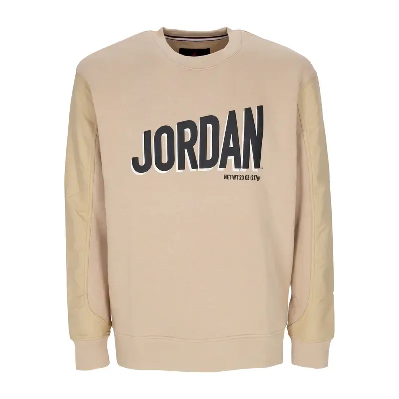 Jordan Felpa Girocollo Uomo Flight Mvp Graphic Fleece Crewneck Desert/black/black