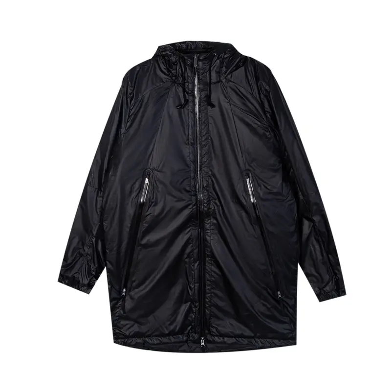 Jordan Giacca di Cotone con Cappuccio Uomo Tinta Unita Semplice Impermeabile Antivento Calda Giacche Nero 689853-010