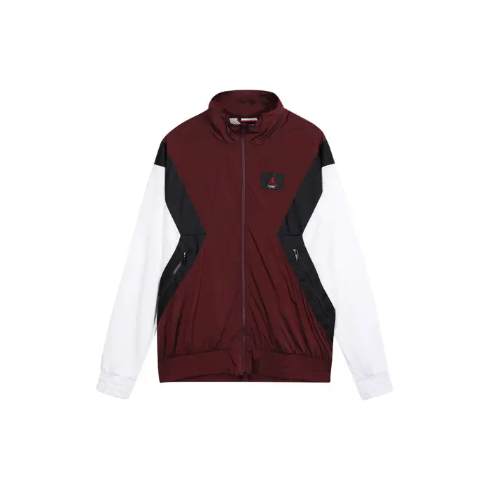 Giacca di riscaldamento Air Jordan Flight con logo Uomo Giacche Marrone Bianco AO0556-687 L