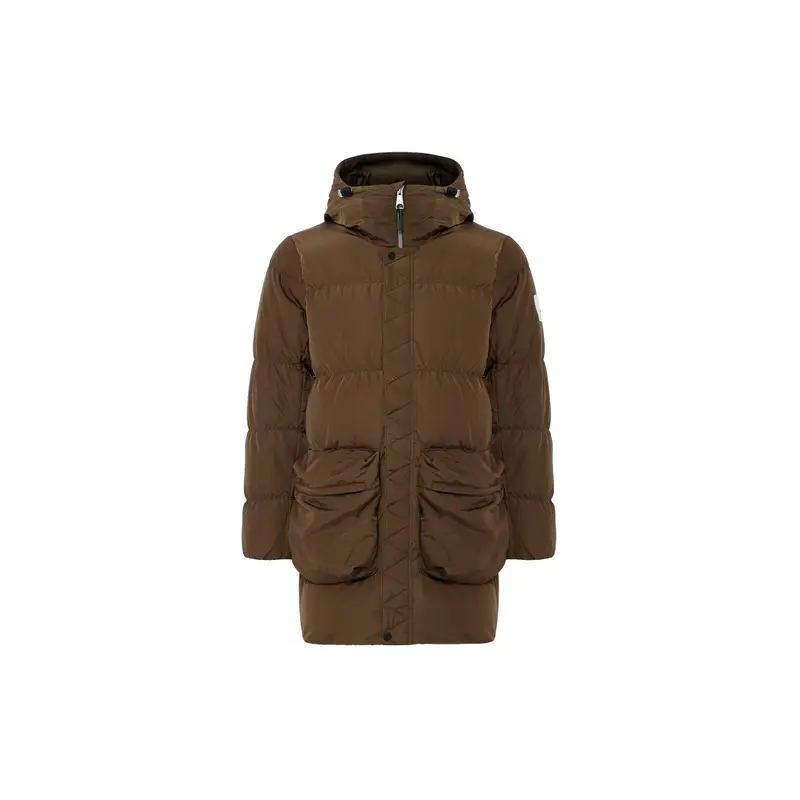 Jordan Giacca Piumino Uomo Tinta Unita con Cappuccio e Zip, Stampa Splatter, Idrorepellente, Capispalla Verde DQ7347-385