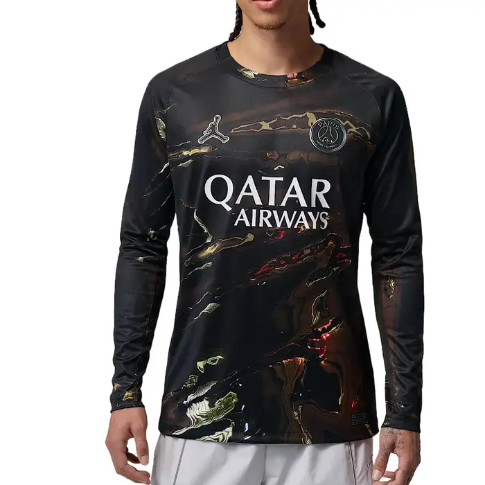 Jordan Maglia da Calcio Dri-FIT Night Edition Versione da Tifoso Stagione 2026 Paris Saint-Germain Asciugatura Rapida Girocollo Manica