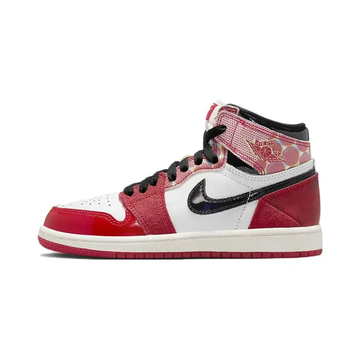 Marvel x Air Jordan 1 Retro High OG PS Next Chapter Scarpe da Ginnastica per Bambini Rosso Rosso Università Nero DV1749-601 27 5