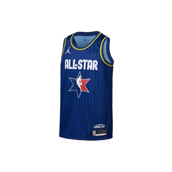 Jordan NBA All-Star 2020 Kyrie Irving No 11 Maglia da Uomo Atletica Stile Retro Blu CJ1059-402