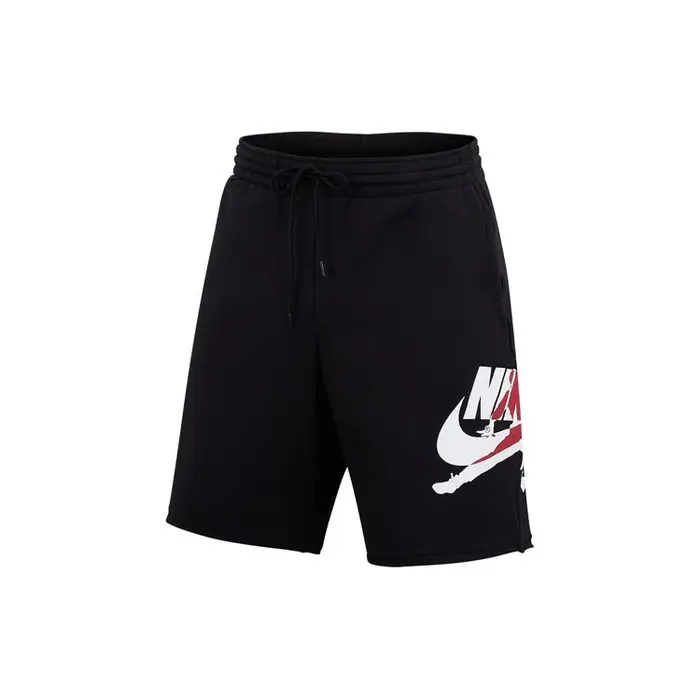 Pantaloncini da Basket in Maglia Foderati in Pile con Logo Jumpman Jordan Uomo Pantaloni Neri DH9509-010 L