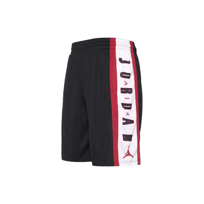 Pantaloncini sportivi da basket Air Jordan Rise Big Devil in poliestere con coulisse con scritta da uomo neri CJ9674-010 2XL
