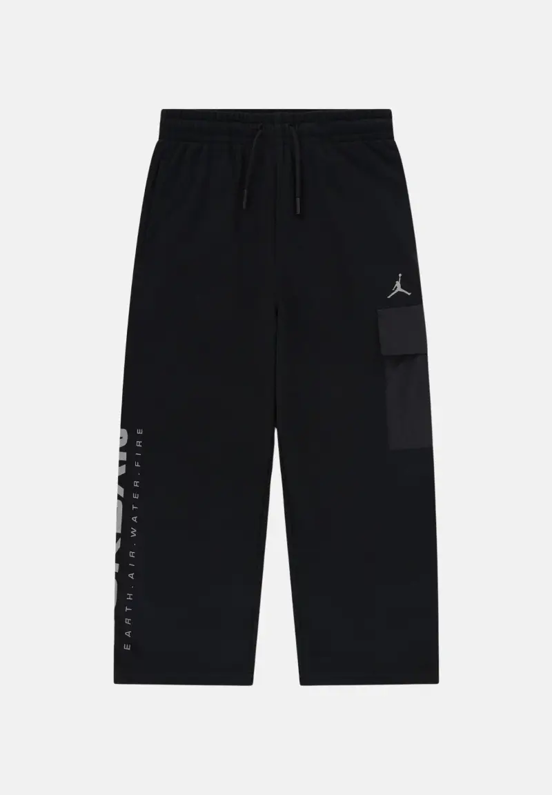 Jordan Pantalone sportivo French Terry nero per bambino e bambina