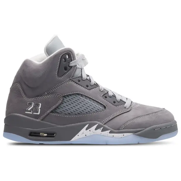 Jordan Retro 5 Uomo - Sneakers Grigio - - Pelle Grey