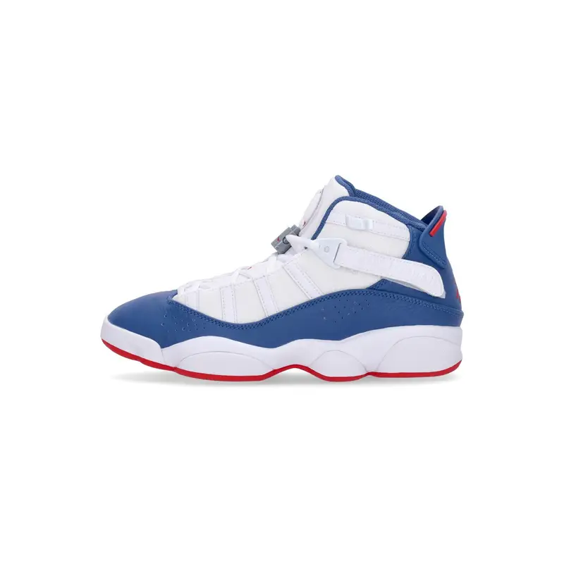 Jordan Scarpa Alta Uomo 6 Rings White/true Blue/university Red