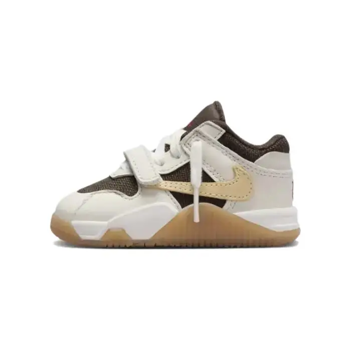 Travis Scott x Air Jordan Jordan Jumpman Jack TR TD Scarpe da Ginnastica per Bambino Crema Mussola Mocaccino Scuro FJ2852-100 26