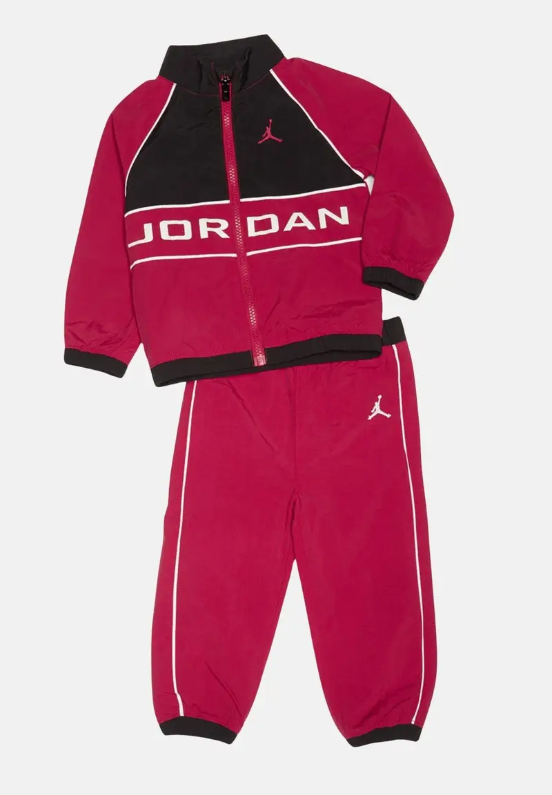 Jordan Tuta WIND BREAKER PIPING rossa per bambino e bambina