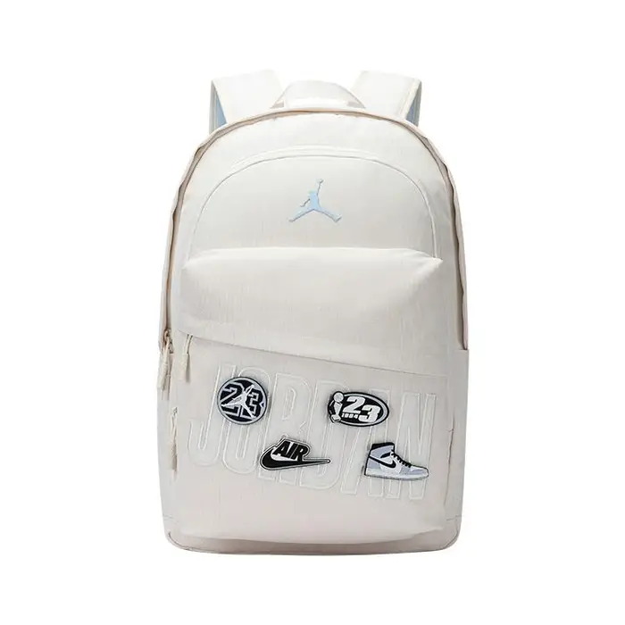 Jordan Zaino Casual alla Moda con Velcro Zaino Unisex Grande Bianco Sporco JD2533232GS-003 Black