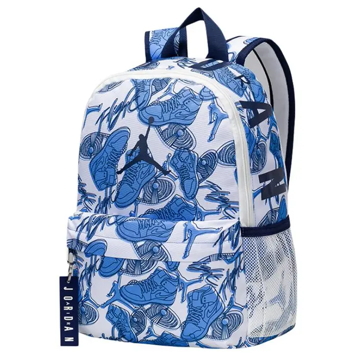 Jordan Zaino casual versatile in poliestere stampato, piccolo zaino unisex, blu JD2523016TD-005 Blue