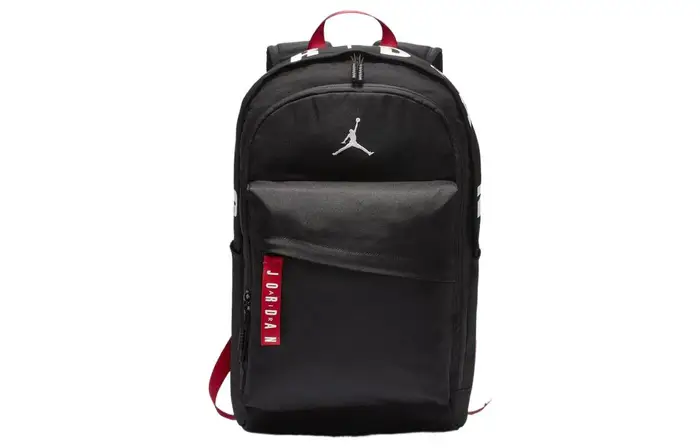 Zaino Jordan in Poliestere Regular Unisex Nero Rosso ONESIZE