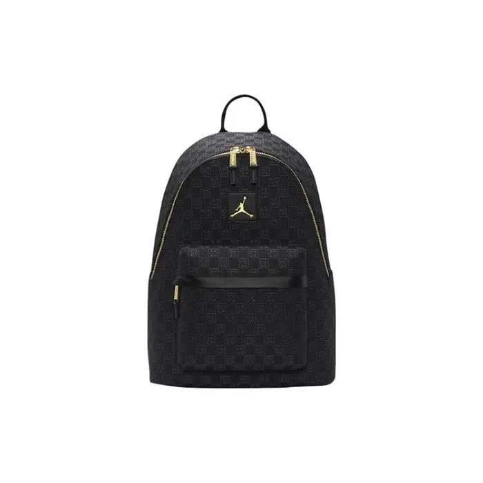 Zaino Monogramma Logo Oro Jordan Nero Jordan FJ6784-010 nero