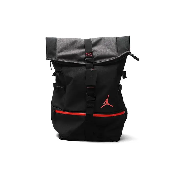 Jordan Zaino Sportivo Casual Urbano in Poliestere Unisex Nero Rosso 606361-010 Black Red