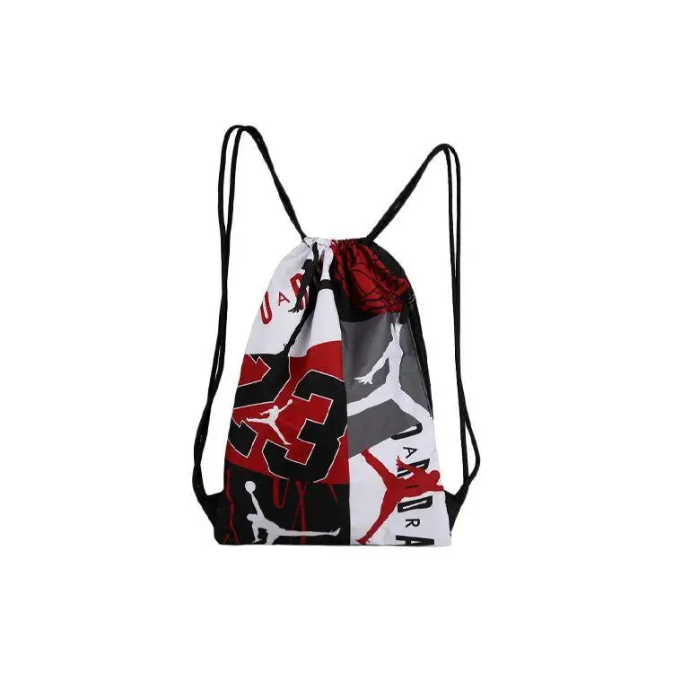 Jordan Zaino Sportivo Air Graffiti Grande Capacità Coulisse Poliestere Zaino Unisex Rosso Bianco 9A0360-R78 Red White