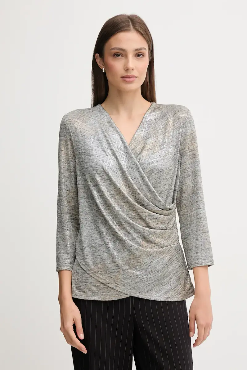 Joseph Ribkoff camicetta donna colore argento 253087