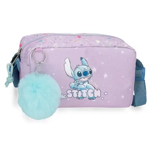 Disney Joumma Lovely Stitch Portafoglio Viola 14x10x3, 5 cm Poliestere