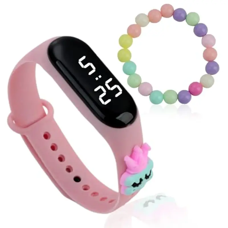 Joynine Reloj Digital Deportivo para Niños y Niñas - Reloj Infantil con Pulsera para Niñas - Correa de Silicona - Reloj de Comunión para