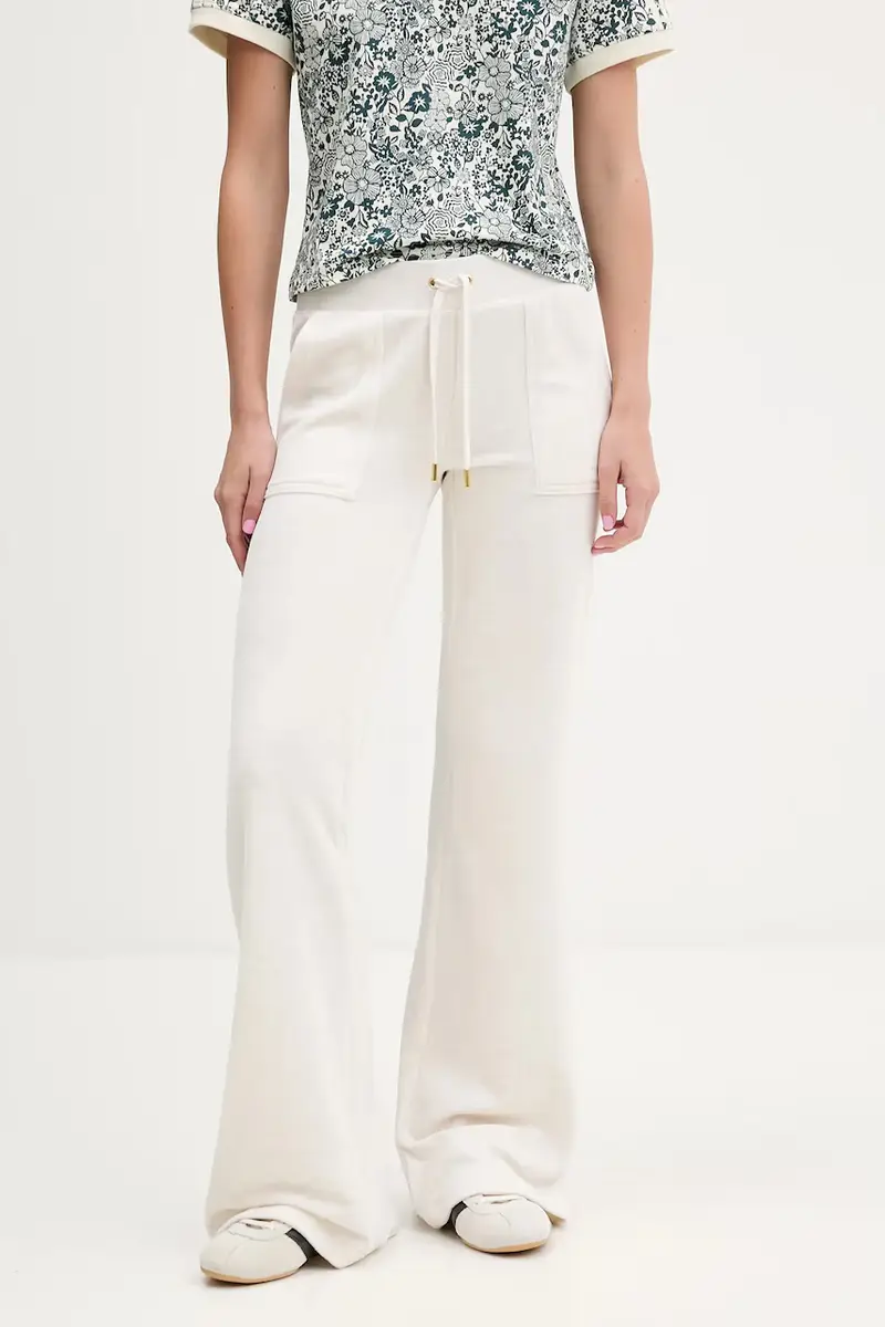 Juicy Couture pantaloni tuta donna colore beige JCSEBJ001G.692
