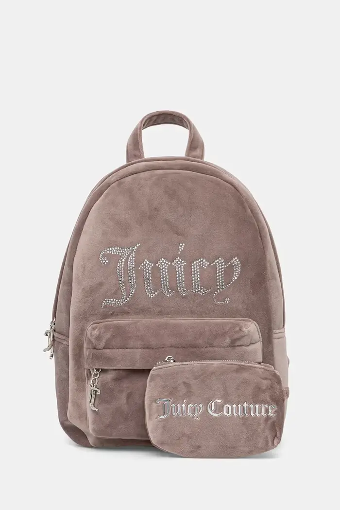 Juicy Couture zaino da donna in velluto KIMBERLY Beige