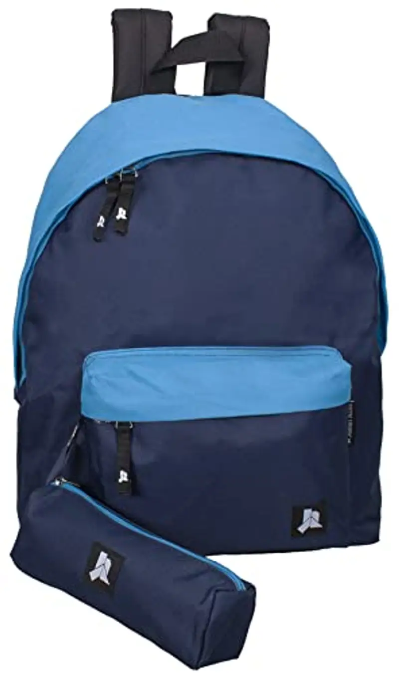 Julian Ross JR3007 Blu Navy Zaino Con Astuccio Scuola Media, Elementare e Superiore per Bambini e Ragazzi