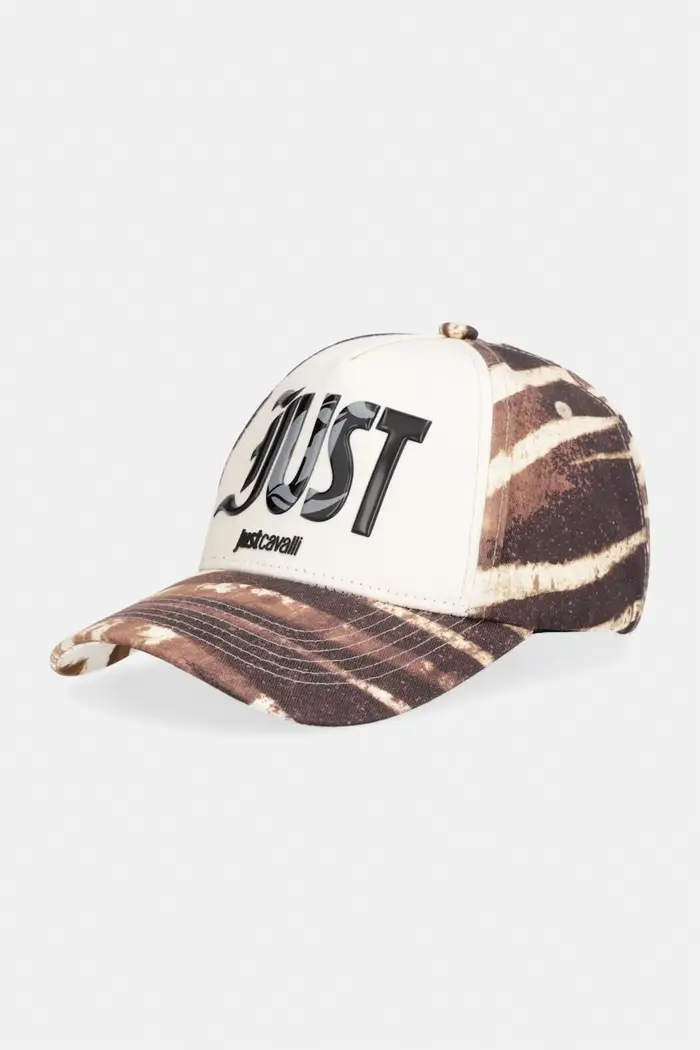 Just Cavalli baseball cap da uomo in cotone Beige