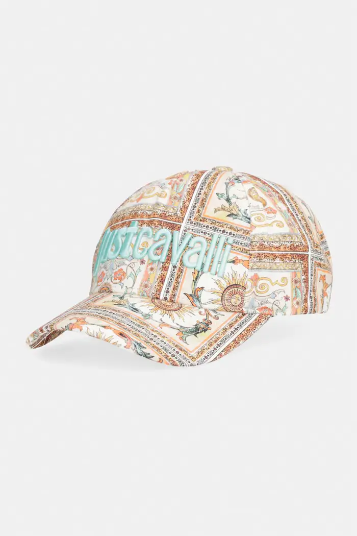 Just Cavalli cappello da baseball da uomo in cotone Beige