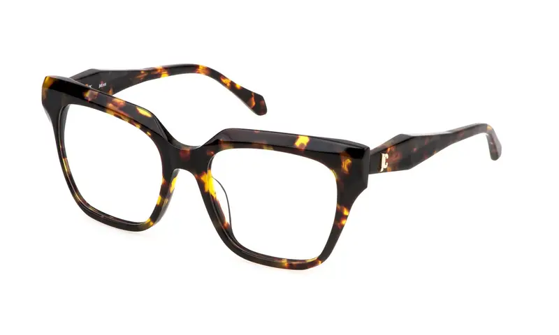 Just Cavalli Donna VJC121 09XK Montature da vista Acetato Havana Squadrata