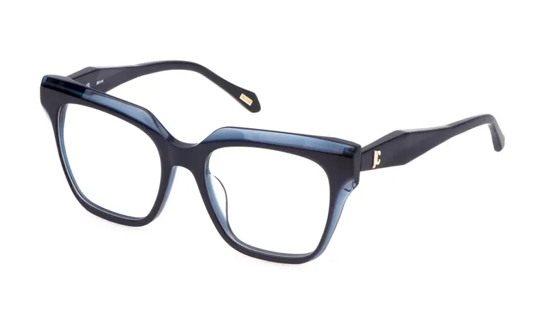 Just Cavalli Donna VJC121 0N43 Montature da vista Acetato Blu Squadrata